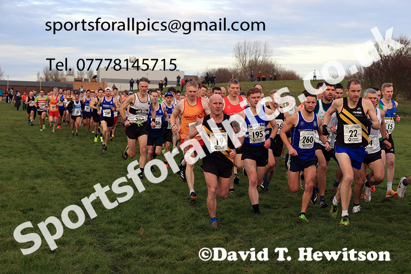 Senior mens 2024 NECAA Cross Country Champs., Temple Park, South Shields. Photo: David T. Hewitson/Sports for All Pics